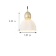 thumbnail image 2 of Kiven Pendant Light Equipped with Dimmable Lighting Wire（14.7ft）, E26 Socket Base Creativity Luxury Personality Pendant Llight,1 Pack - White(Bulb Not Included), 2 of 8