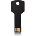 thumbnail image 2 of Unidad flash USB de 32 GB, memoria USB 2.0 con forma de llave de metal, color negro, 2 of 7