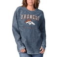 thumbnail image 4 of Women's G-III 4Her by Carl Banks Navy Denver Broncos Comfy Cord Pullover Sweatshirt, 4 of 5