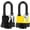 1 Yellow/1 Black, variant on Waterproof Padlocks Keyed Alike for Outdoor Use,Weatherproof Pad Lock with Same Key (1 Red/1 Black)