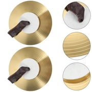 STOBOK 1Pair Alloy Hand Cymbals Performance Percussion Instrument for Drum Band