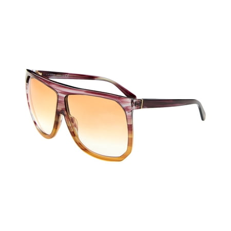 Loewe LW40001I 83V 63mm Square Sunglasses Women's Purple to Orange Gradient