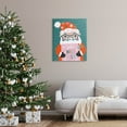 thumbnail image 2 of Santa's Nice List Falling Snow Holiday Graphic Art Gallery Wrapped Canvas Print Wall Art, 2 of 7