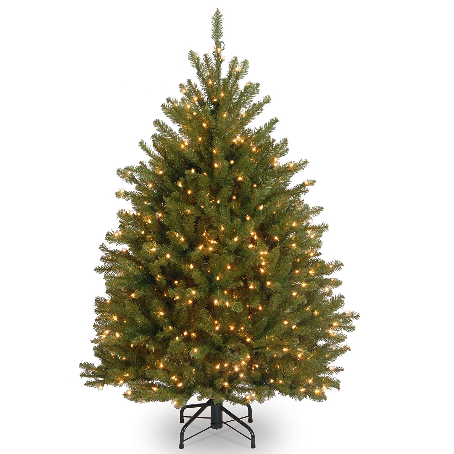 National Tree Company 4.5' PreLit Dunhill Fir Hinged Artificial
