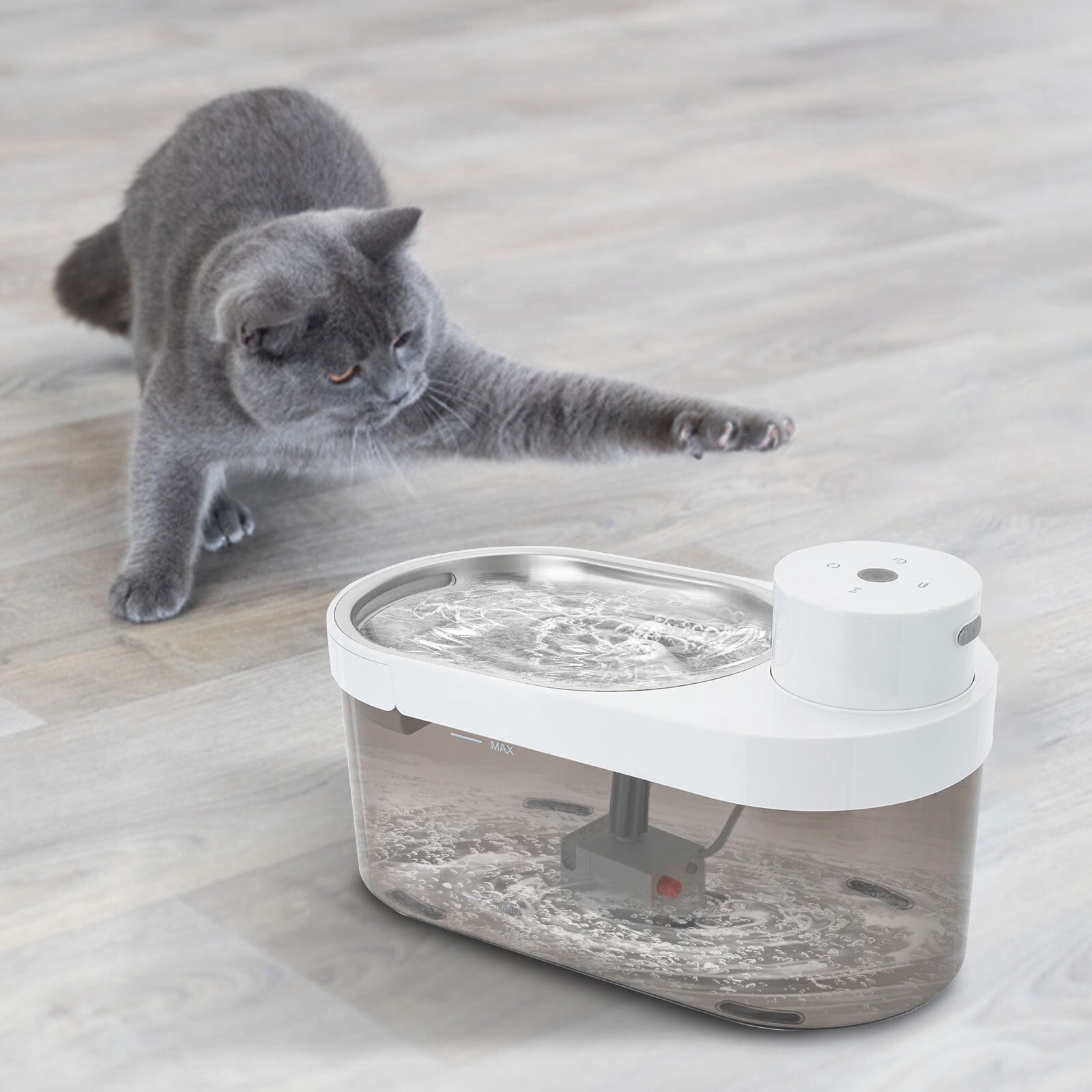 Cat Water Fountain Freestanding Pet Water Fountain Cat Drinking Fountain New