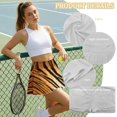 thumbnail image 7 of Uorisango Tiger Pattern Tennis Skirt Size M Mini Women's High Waisted Athletic Golf Skorts Skirts Stretchy Running Sports Pickleball Skirt for Women, 7 of 7