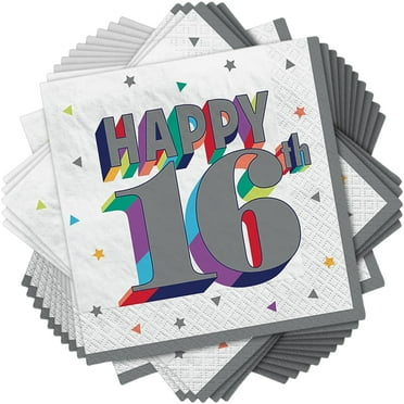 Over the Hill 'Here's to 16' Small Napkins (16ct)