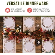 American Atelier Bargello 10-inch Holiday Plates (Set of 6) - Mistletoe & Holly Berry Ceramic Plates, Holiday Themed Dinnerware - Dishwasher & Microwave Safe Decorative Holiday Plates