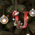 thumbnail image 4 of Clearance! 26 Christmas Letter Decorations A To Z (without H And V) Hanging Christmas Tree Pendant Alphabet Letters Named Alphabet Decorations Christmas Tree Decorations, 4 of 6