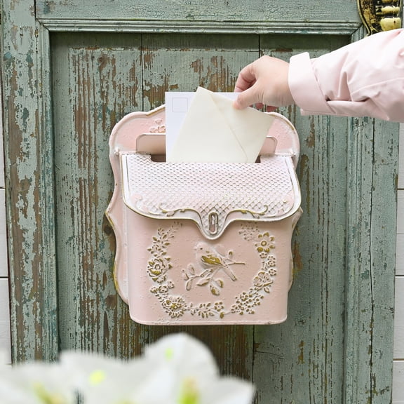 Vintage Mailboxes for Homes Wall Mount Mailbox for Outdoor,Side of House, Porch & Indoor Use,Perfect for Letters & Small Mail