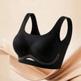 thumbnail image 6 of IFNWSV Plus Size Wireless Bras for Women Solid Color Breathable Push Up Daily Wear Smooth Support Bra Black 46D, 6 of 6