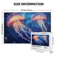 thumbnail image 5 of 1000 PCS Fantasy underwater jellyfish 1000 piece Wooden jigsaw puzzles,Stunningly Vibrant Colors,Featuring unique and beautiful illustrations,depict a dreamy jellyfish,Gift Suitable Family Friends, 5 of 6