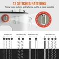 BENTISM Tabletop Sewing Machine for Beginners, 12 Stitches, Dual Speed