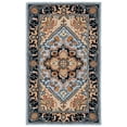 thumbnail image 2 of Safavieh Heritage York Oriental Wool Area Rug, Blue/Light Brown, 4' x 6', 2 of 11