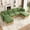 Olive Green, variant on HDLKRR 92.5" Modular Sectional Sofa with Storage Ottoman, Deep Seat Couch, Wood Grain Base, Oatmeal Beige
