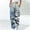 Blue, variant on WXLWZYWL Women Merry Christmas Sweatpants Drawstring Jogger Snowflake Fun Print Elastic Waist Casual Trousers Warm Comfy Pants with Pockets
