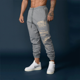 thumbnail image 3 of Pantalones largos de entrenamiento deportivo para hombre, de otoño, estilo holgado, de algodón, de secado rápido, adecuados para correr y entrenar, 3 of 4