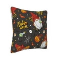 thumbnail image 2 of Square Decorative Throw Pillow Covers with Core, Halloween Elf Print Throw Pillows for Couch Sofa Bed Home Decor, 16"x16", 2 of 9