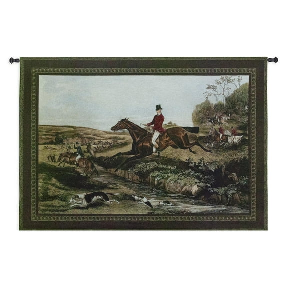FineArtTapestries 3063-WH English Hunting Scenes IV Wall Tapestry