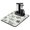 White-153, variant on Gothic Style Dish Drying Mat, Absorbent Coffee Bar Mat with Dark Steampunk & Lunar Eclipse Patterns, Leak-Proof Non-Slip Kitchen Counter Mat