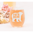 thumbnail image 5 of C&M Personal Gifts 17 Papa Bear Stemless Wine Glass -Gift for Dads and Grandpas, 5 of 5