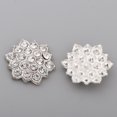 thumbnail image 4 of AMLESO 10 Pcs Boutons Fleur Flatback Strass Mariage Perle Diamant Flat Back C, 4 of 8