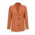 thumbnail image 3 of Generic Women's Fall Blazers & Jackets Business Casual Long Sleeve Button Jacket Open Front Work Office Lightweight Suits, 3 of 3