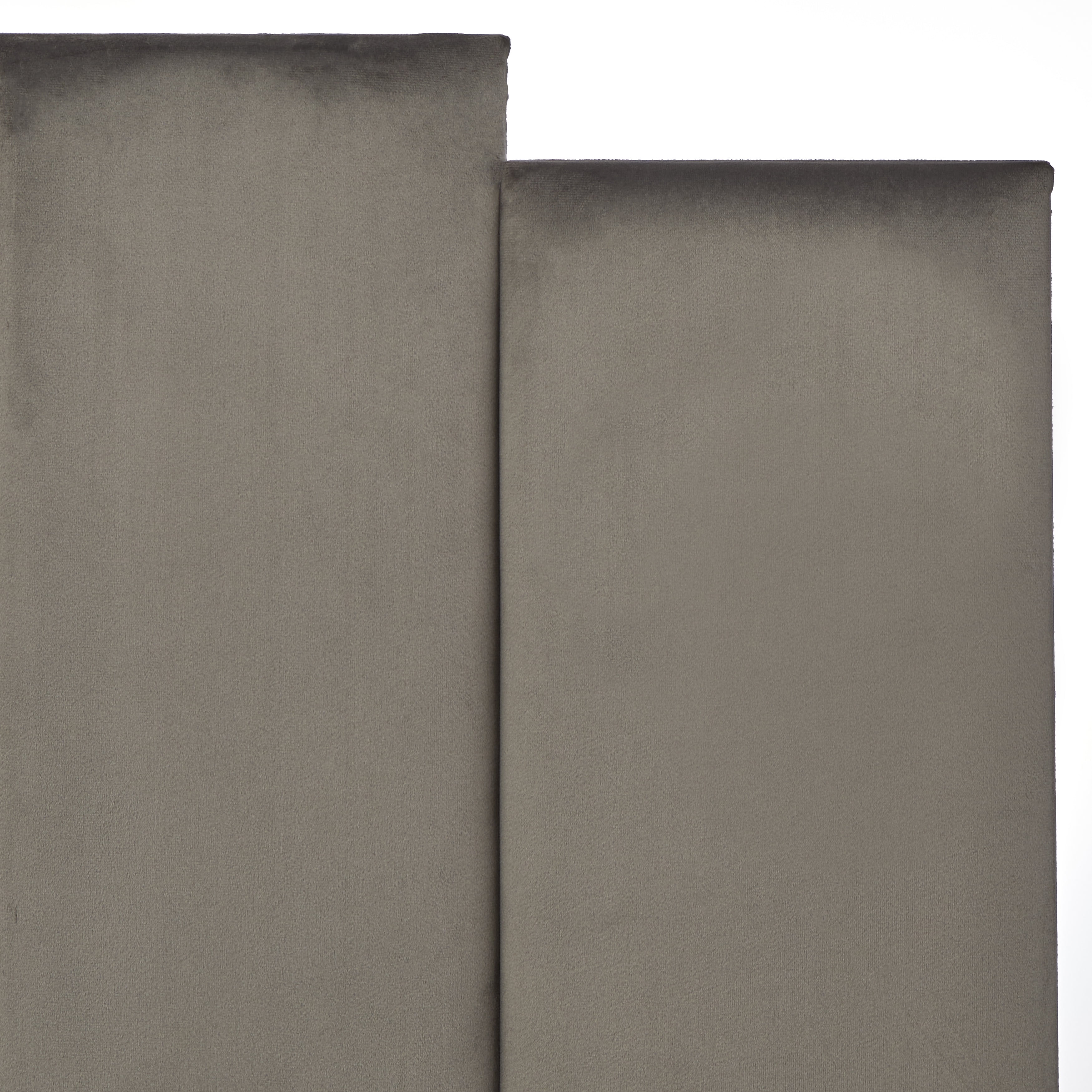 TMS Deco Modern Queen Velvet Panel Bed, Dark Gray