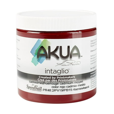 UPC: 0853005003459 | Speedball Akua Intaglio Ink Cadmium Red Medium Hue 8 oz.