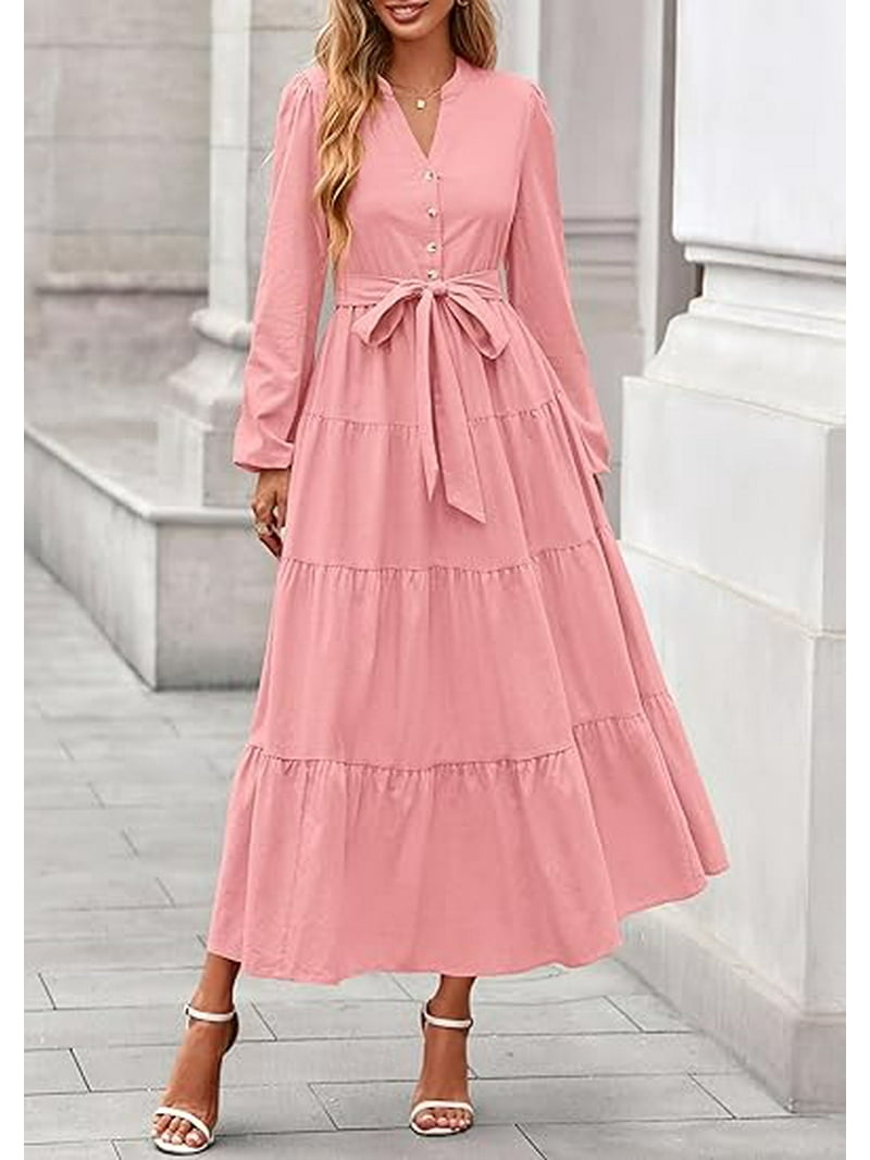 flowy dresses with pockets Blue Skies Vintage Floral Smocked Maxi Dress with Pockets main image 1