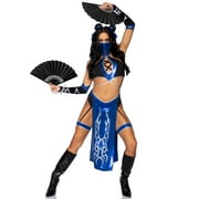Leg Avenue Women's 5 Piece Blue Ninja Costume Set