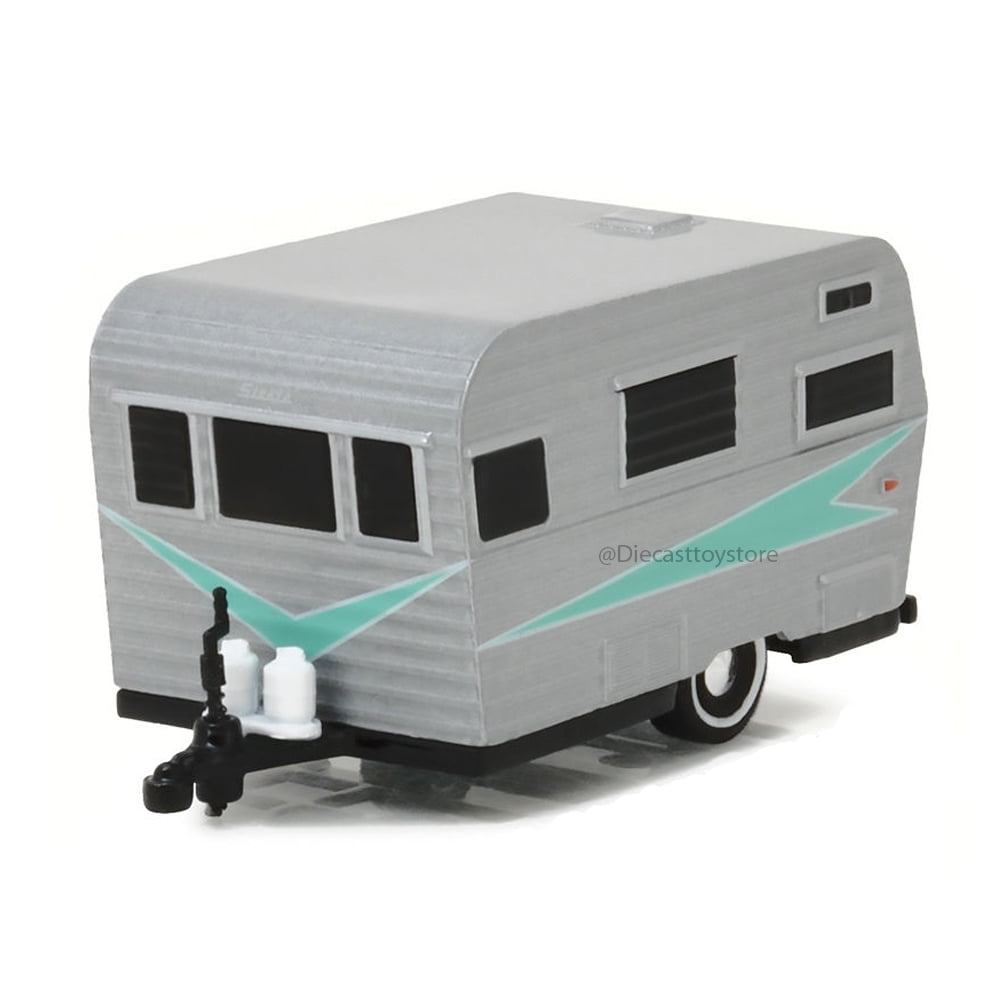 Details about   GREENLIGHT HITCHED HOMES 1958 SIESTA TRAVEL TRAILER 1/64 DIECAST SILVER 34020 A 