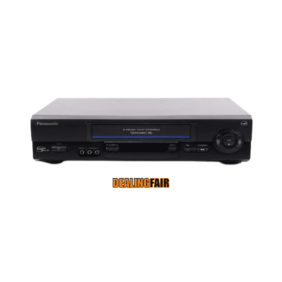 Panasonic PV-V4602 HI-FI 4-Head Stereo VCR w/ Original Remote, Manual, A/V Cables, & HDMI Converter