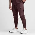 thumbnail image 2 of Vedolay Mens Sweatpants 2023 Work Wear Fashion Zipper Pockets Red,M, 2 of 5