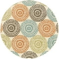 thumbnail image 3 of Oriental Weavers Montego 697J6 Beige/Blue Floral Runner Indoor/Outdoor Rug, 3 of 9