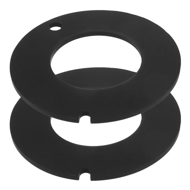 OUNONA 2 Pcs Kit de Joint de Toilette Rv Caoutchouc Noir Empêche les Odeurs pour Entretien Rv 17.50x17.50x0.20 Po