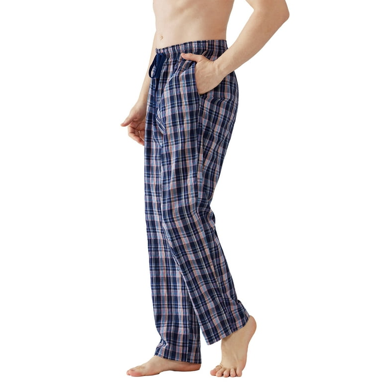 Onimisc Men's 100% Cotton Plaid Pajama Pants photo 2