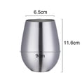 thumbnail image 2 of Copa de vino sin tallo de acero inoxidable, vaso de vino portátil para exteriores, juego de 2 tazas de metal, 2 of 4