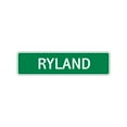 thumbnail image 1 of Ryland Boys Children Name Letter Printed Wall Plaque Decoration Label Indoor Outdoor Unique Novelty Aluminum Metal Sign 4"x18", 1 of 1