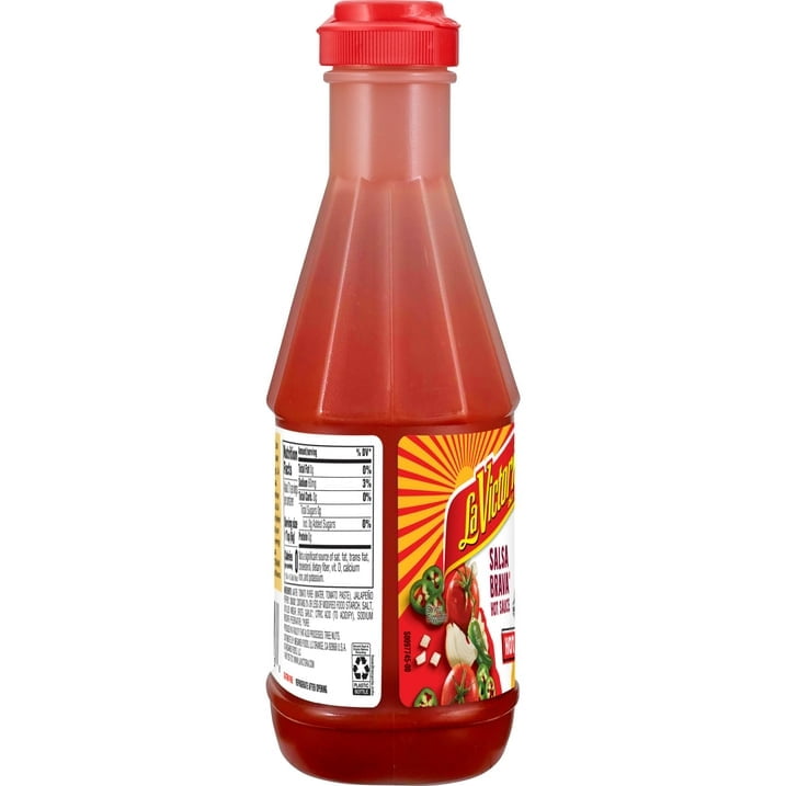 LA VICTORIA SALSA BRAVA Hot Sauce, Shelf Stable, 15 oz Plastic Squeeze Bottle(2 Packs)