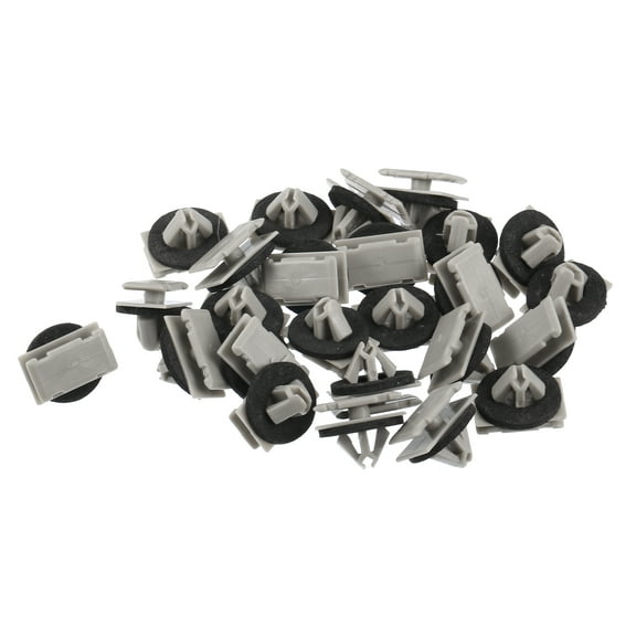 Unique Bargains W Type Trim Clips for Jeep Grand Cherokee 2012-2021 Plastic No.68172491AA Beige 25 Pcs