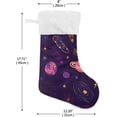 thumbnail image 2 of GZHJMY Christmas Stocking, Personalized Space Planet Large Candy Stocking Hanging Gift, 2 PCS Xmas Stockings Decoration for Family Holiday Party Ornaments Decor Fireplace, 2 of 7