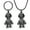Black, variant on (Necklace+Keyring) Stainless Steel Astronaut Locket Keychain Cremation Urn Pendant Memory Necklace for Cremation Ashes Keyring Memorial Jewelry