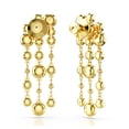 thumbnail image 4 of Pendientes tipo candelabro Swarovski Imber con cristales transparentes en tono dorado, 4 of 4