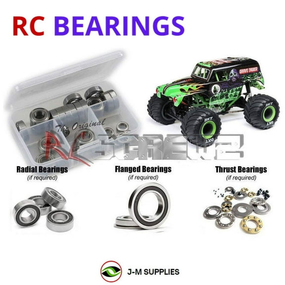 RCScrewZ Rubber Shielded Bearings los142r for Losi 1/18 Mini LMT 4X4 LOS01026 MT Grave Digger | SET