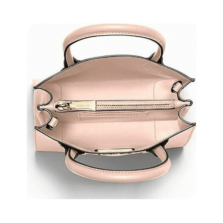 Michael Kors Lea Medium Pebble Leather Flap Messenger Bag - Soft Pink
