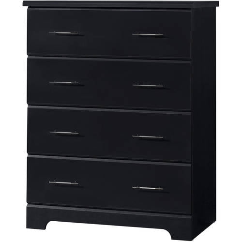 black 4 drawer dresser