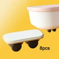 thumbnail image 3 of 8S Roulettes Pivotantes Autocollantes Boîte de Rangement Chariot Poubelle Plateforme, 3 of 8