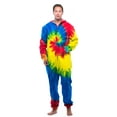 thumbnail image 4 of 6436-10492-S #FollowMe Jumpsuit Adult Bodysuit Pajamas (Tie Dye, X-Large), 4 of 4