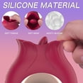 thumbnail image 4 of Vibrador de punto G rosa para mujer, estimulador de clítoris, succionador de pezón, vibradores de sexo Oral para mujeres adultas, parejas, succionador de pezón, 4 of 5